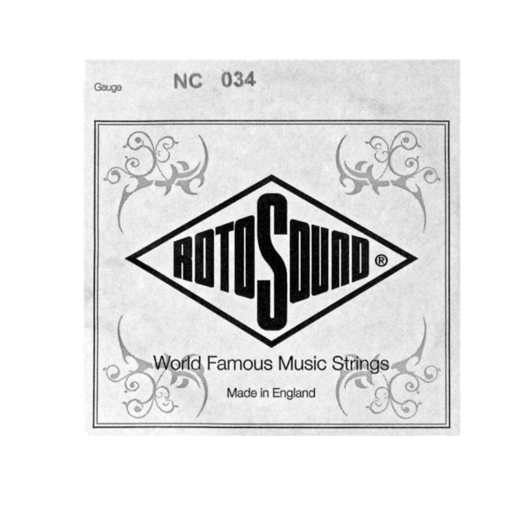 Rotosound .034" Custom Nickel Wound Electric Guitar String (1-Piece A-String)